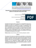 Desarrollo de Un Instrumento para Medir La Participación de Los Padres en La Educación Escolar de Los Hijos