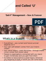 Brand Called U': Sell-F' Management - Now & Forever
