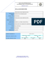 Guia de La Asignatura, Tecnologias de Fabricacion PDF
