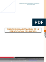 Guide Redaction Presentation Theses FR