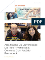 Aula Magna Da Universidade Da Tribo – Francisca à Conversa Com António Ronnebeck