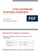 Distributed Database Systems Overview