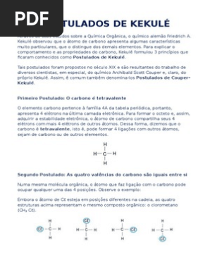Exemplos De Estrutura Kekule Kekule