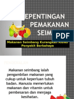 Kepentingan Pemakanan Seimbang