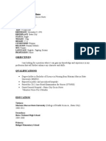 Sample Resume