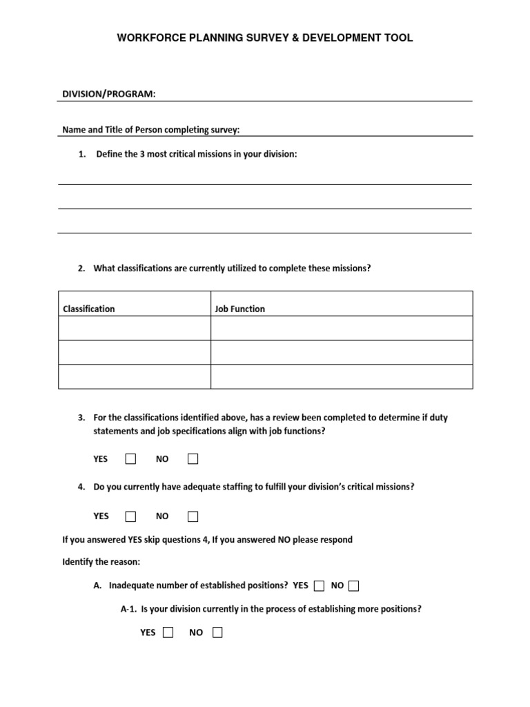 Workforce Planning for Managers | PDF