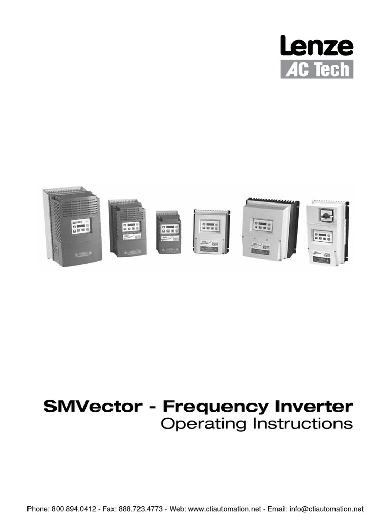 Lenze VFD Manual PDF Power Inverter Compatibility