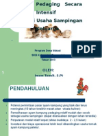 Budidaya Ayam Buras Intensif Skala Kecil Sebagai Usaha Sampingan Keluarga