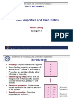 Fluid Properties and Fluid Statics