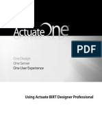 Using Actuate BIRT Designer Professional