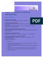 Typed Document Scanning Services NYC