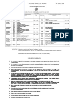 GATCE 2015 Exam Timetable