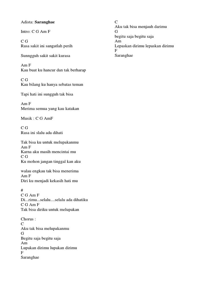 Kumpulan Chord Pilihan Pdf