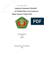 Analisis Kepuasan Konsumen Membeli Barang Online Melalui Situs WWW - Kaskus.us Bulan Januari 2010