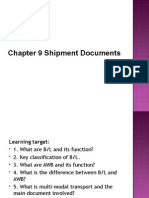 Chapter 9 Transportation Documents