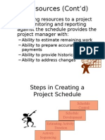 Project scheduling resources, activities, logic, calendars