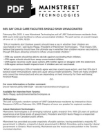 Mainstreet Technologies - Saskatchewan and Vaccinatons Poll