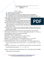 Class - VI Mathematics (Ex. 11.4) Questions: S Beena Is