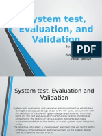 System Test Evaluation and Validation Final