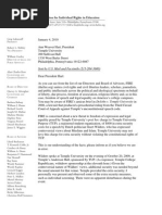 Download FIRE Letter to Temple University President Ann Weaver Hart January 4 2010 by FIRE SN25491195 doc pdf