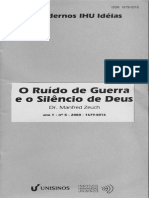 O Ruído de Guerra e o Silencio de Deus