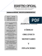 Código Orgánico Monetario y Financiero