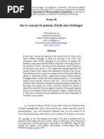 Sur le concept de pulsion (Trieb) chez Heidegger