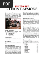 Kill Team List - Chaos Daemons v3.1