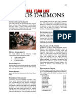 Kill Team List - Chaos Daemons v3.1
