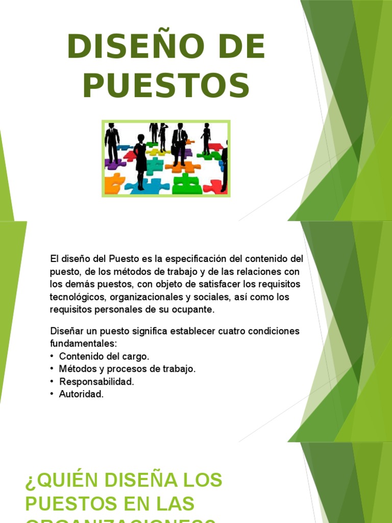 Diseño de Puestos PDF Diseño Calidad