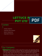 Lettuce Retails PVT LTD: We Understand Your Health