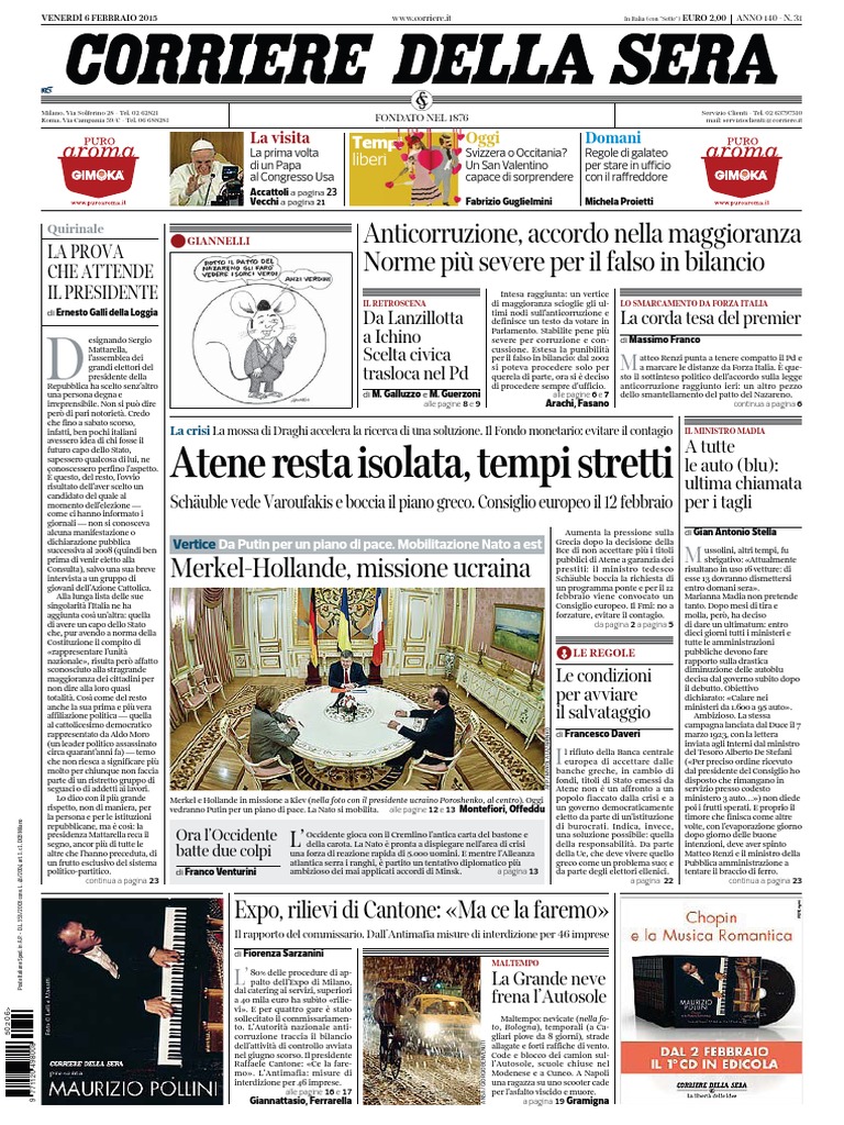 Corriere Della Sera 26/02/2015 PDF