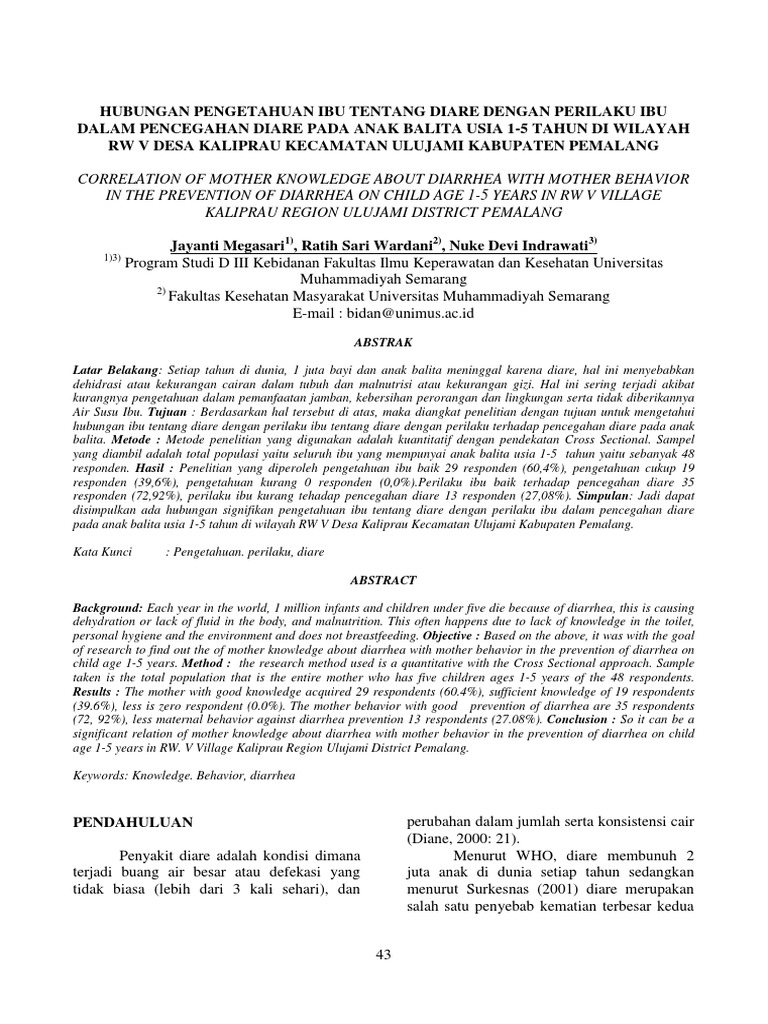 Diare Jurnal Evidence Based Nasional Pdf