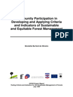 Oliveira_CIFOR1999_Community Participation in Developing and Applying Criteria and Indicators of Sustainable and Equitable Forest Management