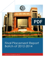 IIM Calcutta 2012-2014 Final Placement Report (1)(1)