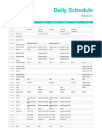 SCH Schedule