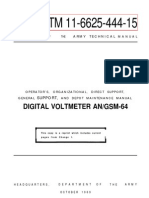 TM 11-6625-444-15 - Digital - Voltmeter - AN - GSM-64 - 1969