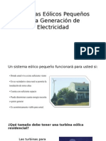 Sistemas Eólicos Pequeños Para Generación de Electricidad