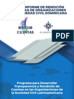 Tercer Informe de Rendición de Cuentas de Organizaciones de Sociedad Civil Dominicana