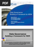 Data Governance: Building A Framework For MDM