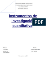 Instrumentos de Investigación Cuantitativa