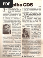 Folha CDS, nº 137 - 21 de Setembro de 1978