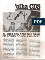 Folha CDS, Nº 283 - 31 de Março de 1982