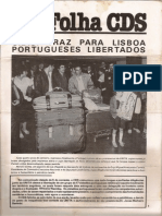 Folha CDS, nº 284 - 14 de Abril de 1982