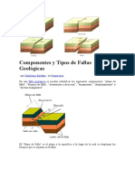 Componentes y Tipos de Fallas Geológicas