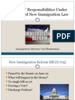 Employers' Responsibilities Under The Proposed Immigration Law