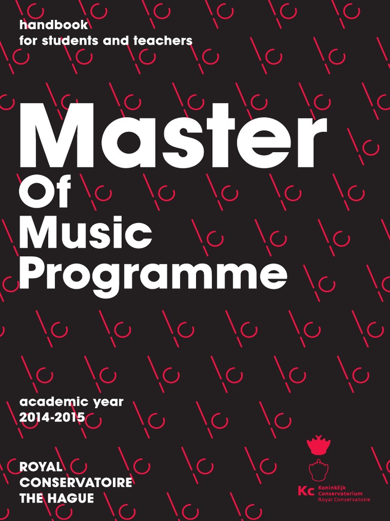 Handbook Master of Music 20142015 FINAL Music Education Curriculum