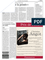 Le Mondes Des Livres - Michel Deguy (17 Nov 2006)