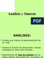 Analisis sintesis evaluacion