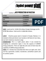Chashma Hydro Power Plant Internship Report